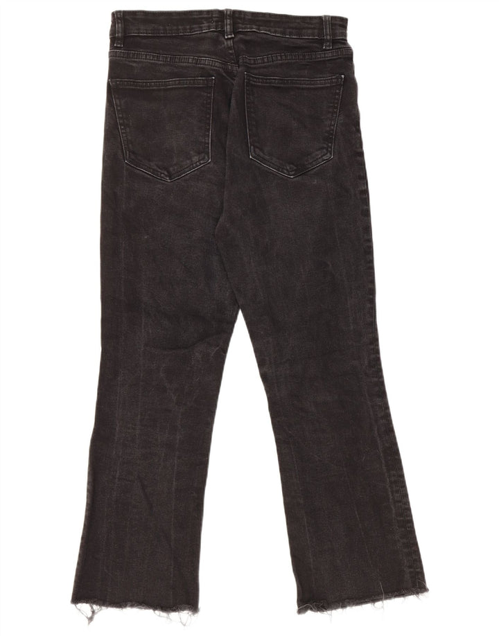 Женские укороченные джинсы ZARA EU 40 Medium W30 L24, черные