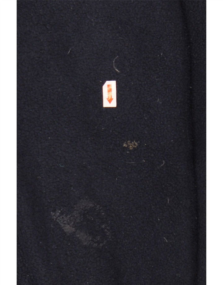 KAPPA Мужской флисовый джемпер с воротником на молнии, маленький темно-синий, полиэстер