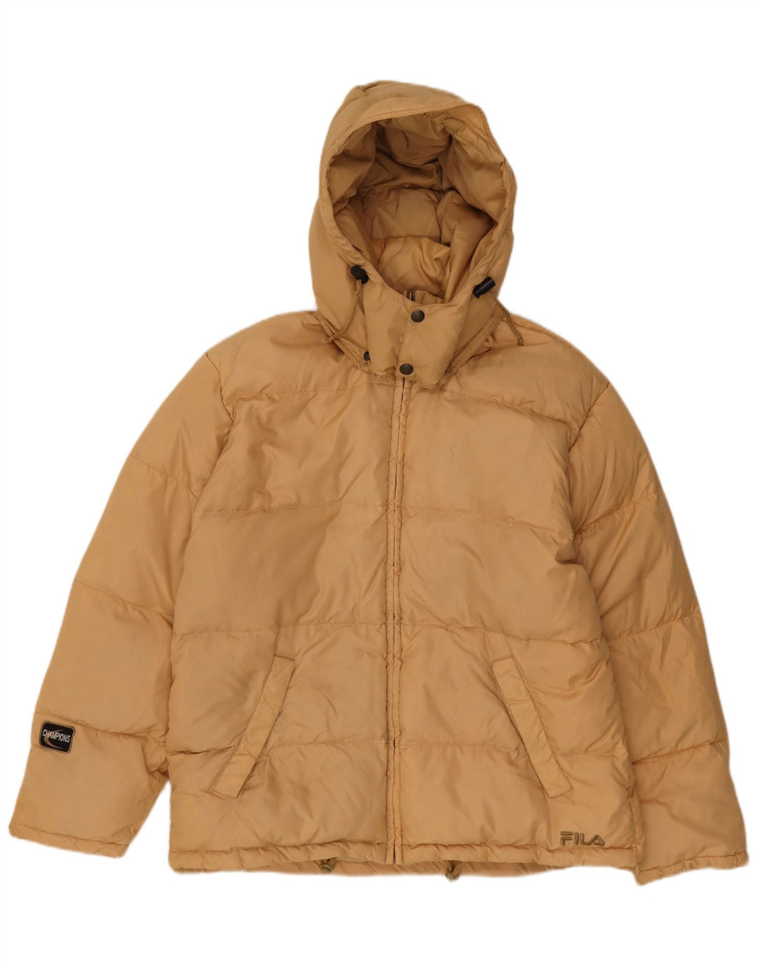 Fila Мужская утепленная куртка с капюшоном IT 52 XL Бежевый Полиамид