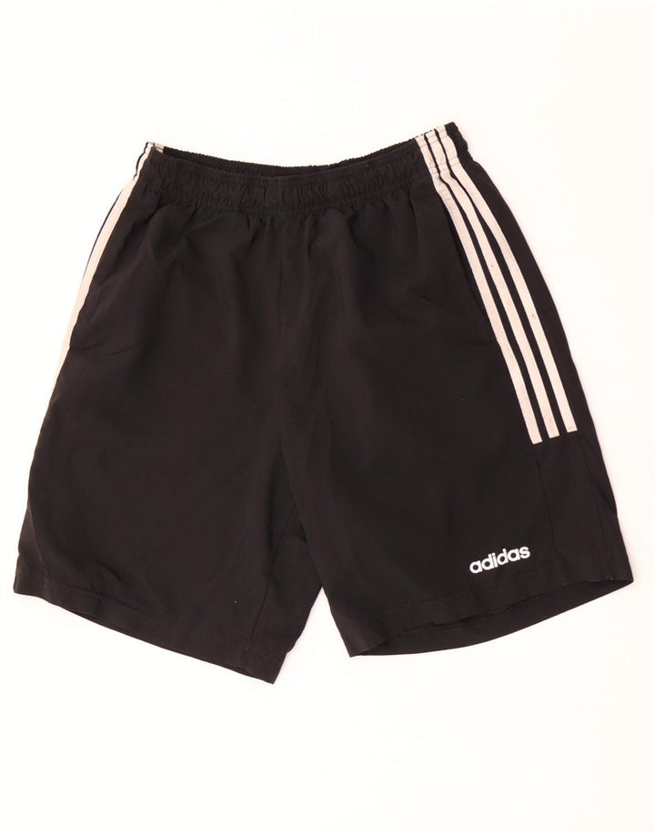 Мужские спортивные шорты Adidas UK 12, средний черный полиэстер
