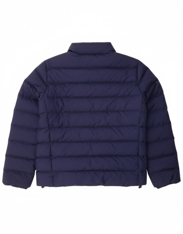 Женская стеганая куртка оверсайз с капюшоном LEVI'S UK 10, маленькая, темно-синяя