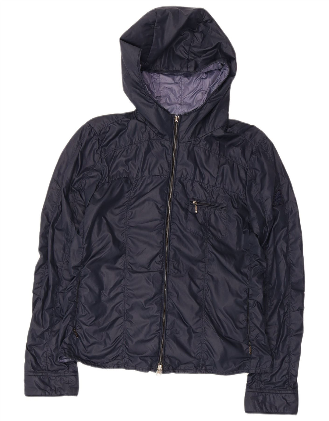 HOGAN Женский бомбер с капюшоном IT 44 Medium Navy Blue