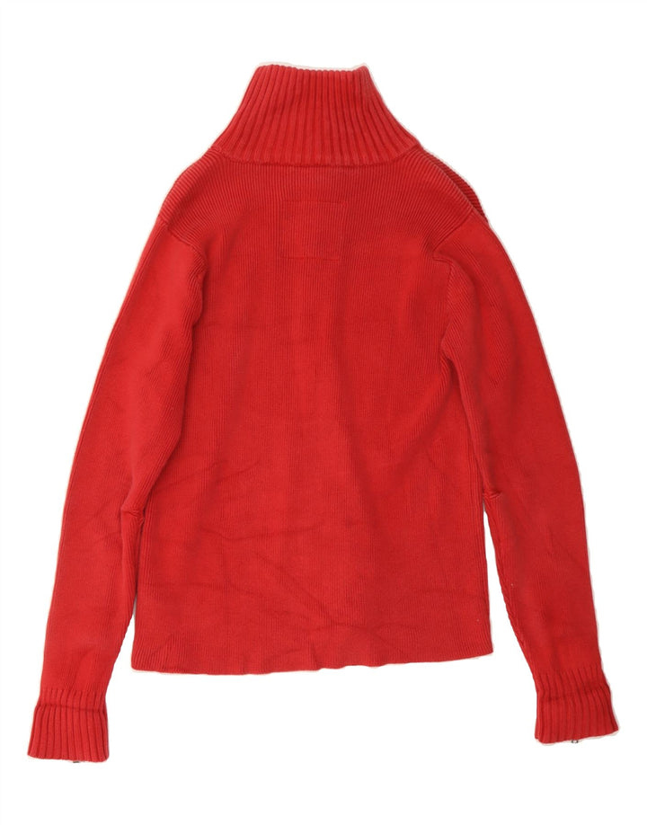 G-STAR Womens Cardigan Sweater UK 14 Medium Red Cotton Vintage G-Star and Second-Hand G-Star from Messina Hembry 