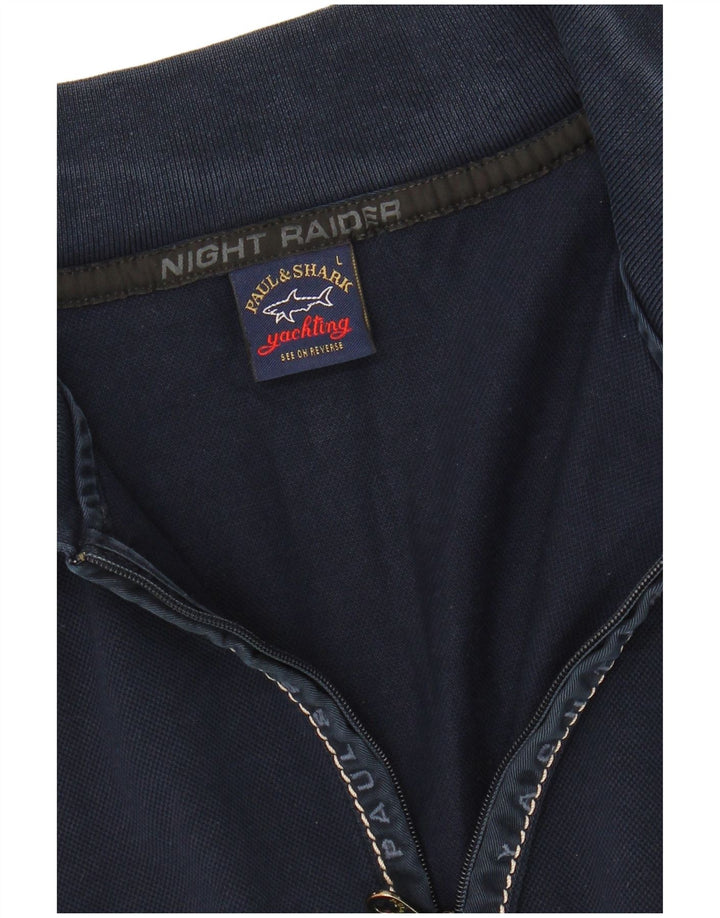 PAUL & SHARK Mens Polo Shirt Large Navy Blue