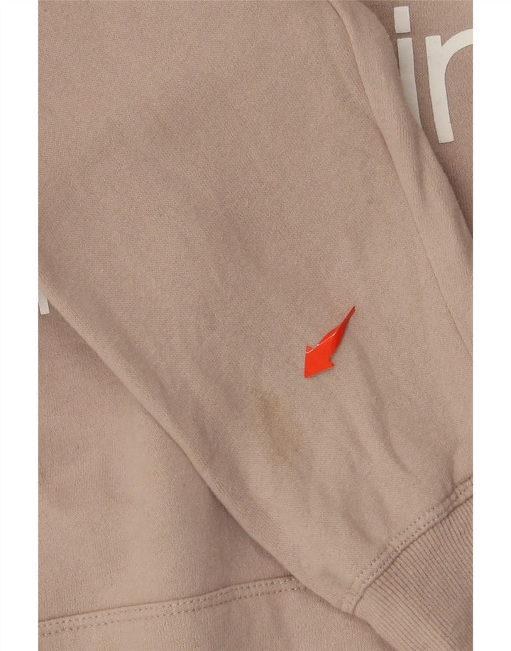 CALVIN KLEIN Женский джемпер свободного кроя с капюшоном UK 14, средний бежевый