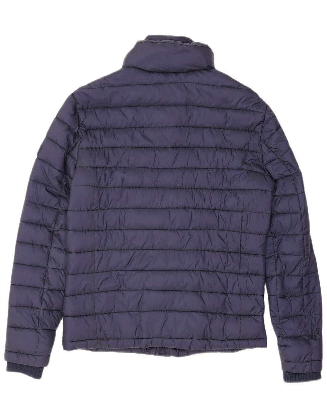 Мужская стеганая куртка Superdry UK 36, маленькая, темно-синяя, нейлон