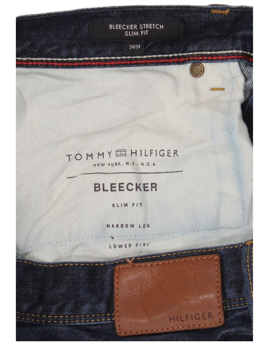 Мужские джинсы Tommy Hilfiger Bleecker Slim W34 L34, темно-синий, хлопок