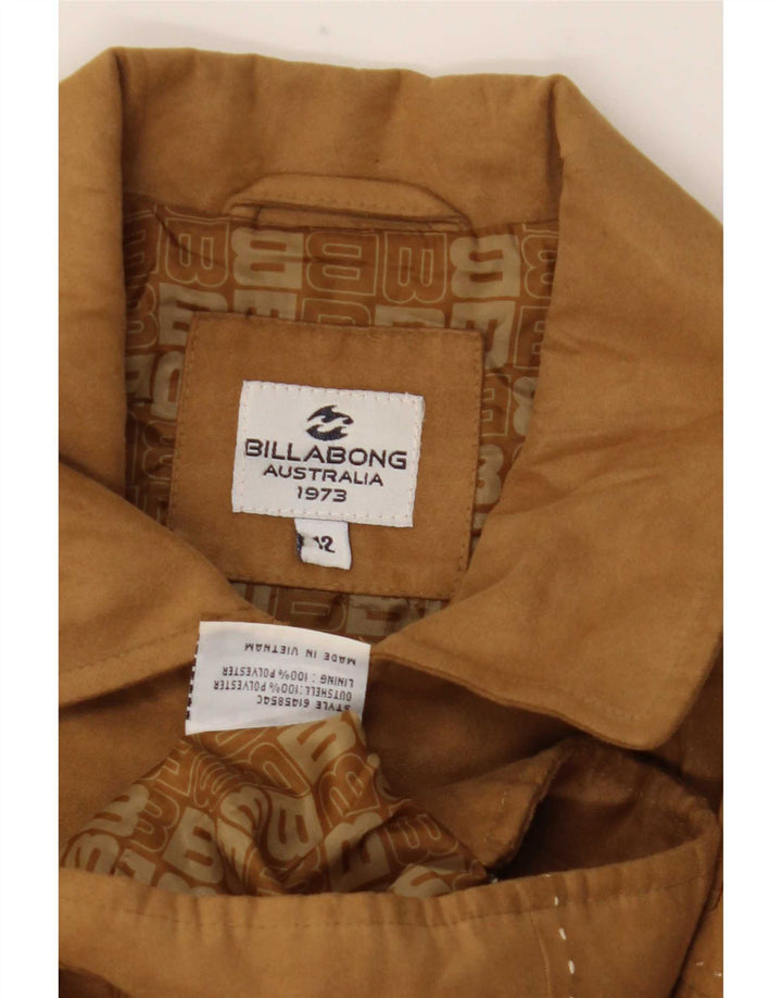 Женская куртка-бомбер Billabong US 12, большой размер, бежевый полиэстер