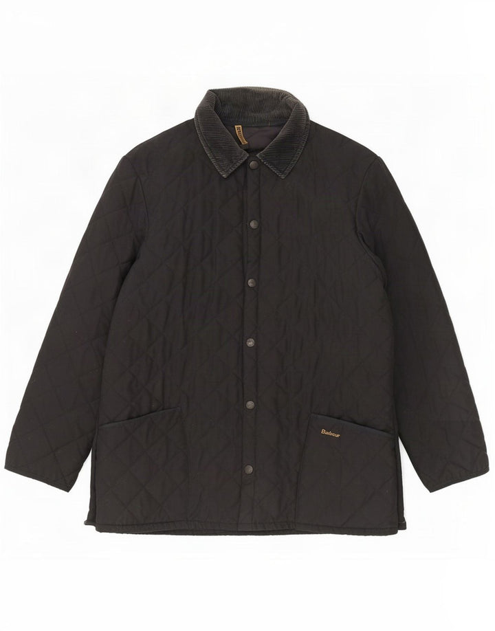 Мужская стеганая куртка Barbour UK 40, темно-синяя, большая