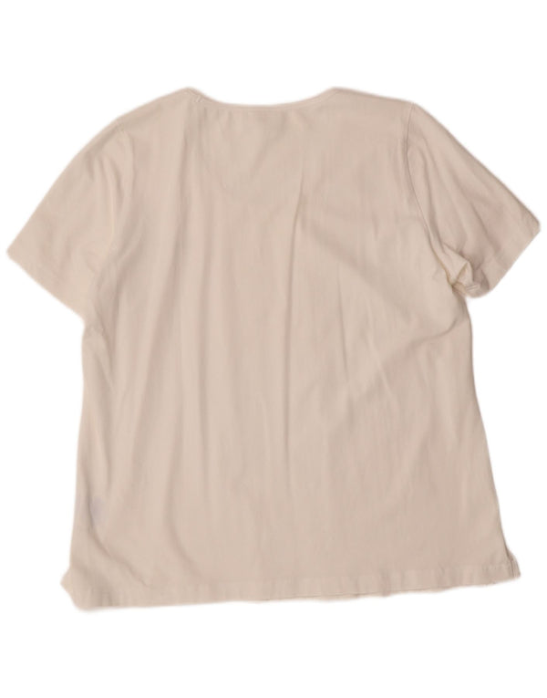 Женская футболка комфортного кроя CHAMPION, топ UK 20, 2XL, белый хлопок