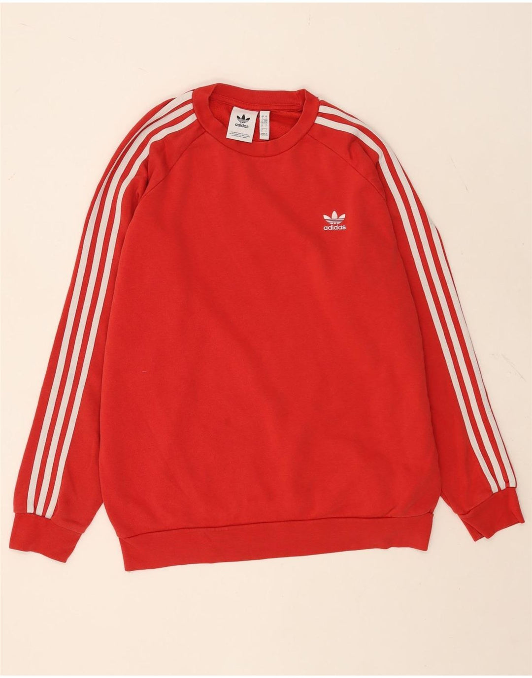 Мужской свитер Adidas, большой красный хлопковый джемпер