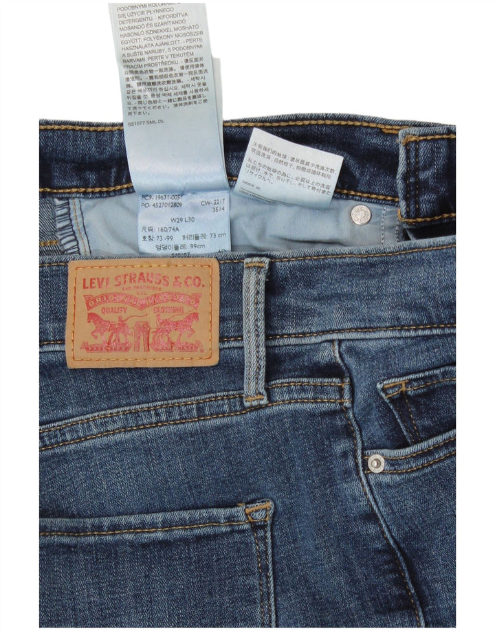 Женские прямые джинсы Levi's 314 W29 L27, синий хлопок