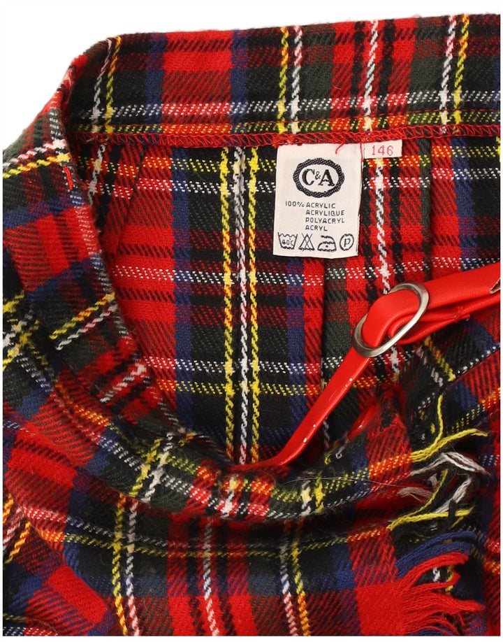 Женская юбка с запахом C & A W24 XS, красный акрил в клетку