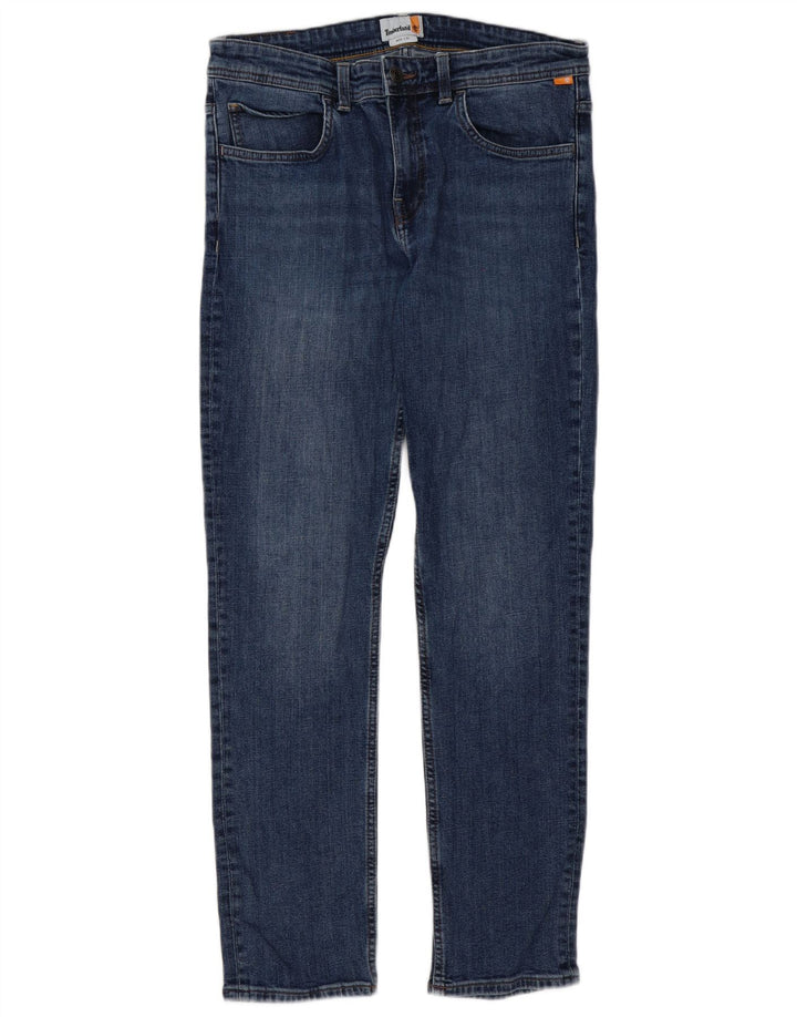 Мужские узкие джинсы Timberland W33 L32 синие, хлопок