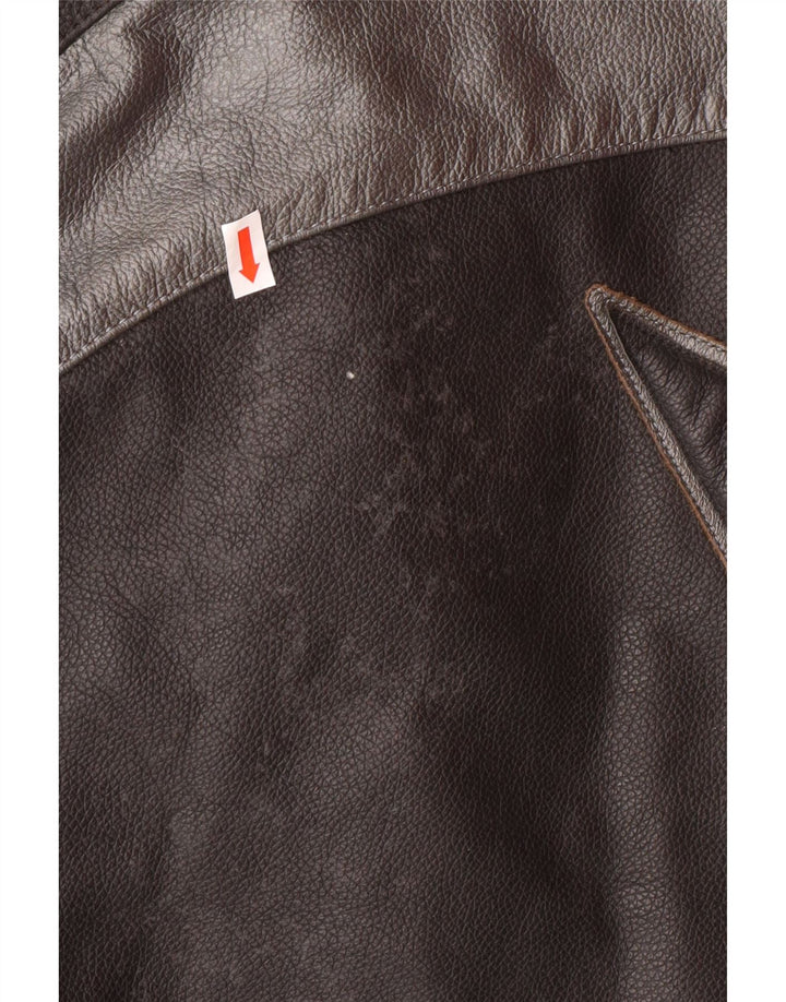 Мужская куртка-гонщик с графическим рисунком DAINESE, размер 54, большая черная кожа с цветными блоками