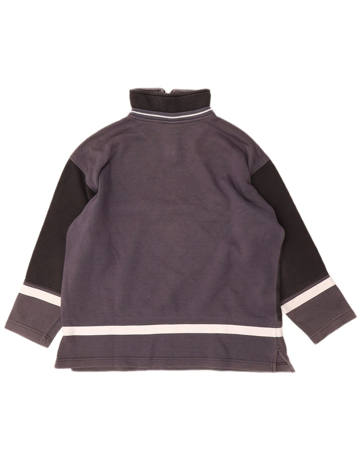 CHAMPION Boys Sweatshirt Jumper 11-12 Years Large Grey Colourblock
