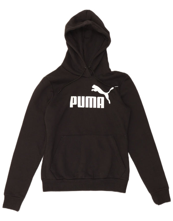 Женский джемпер с капюшоном Puma UK 10, маленький, черный, хлопок