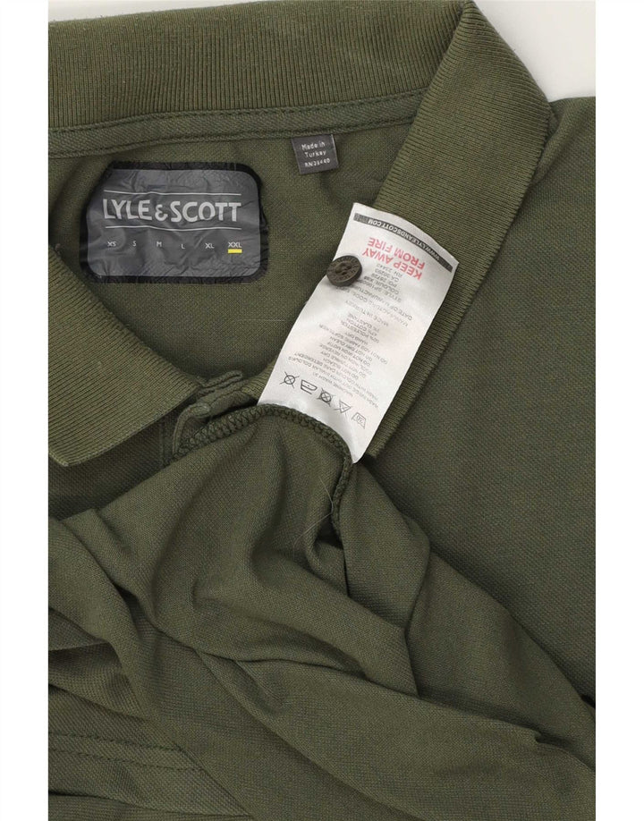 Мужская рубашка-поло Lyle & Scott 2XL, зеленый хлопок