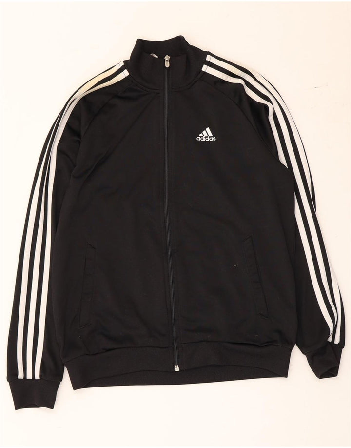 Adidas Boys Clima 365 Спортивный костюм Верхняя куртка 11-12 лет Черный полиэстер