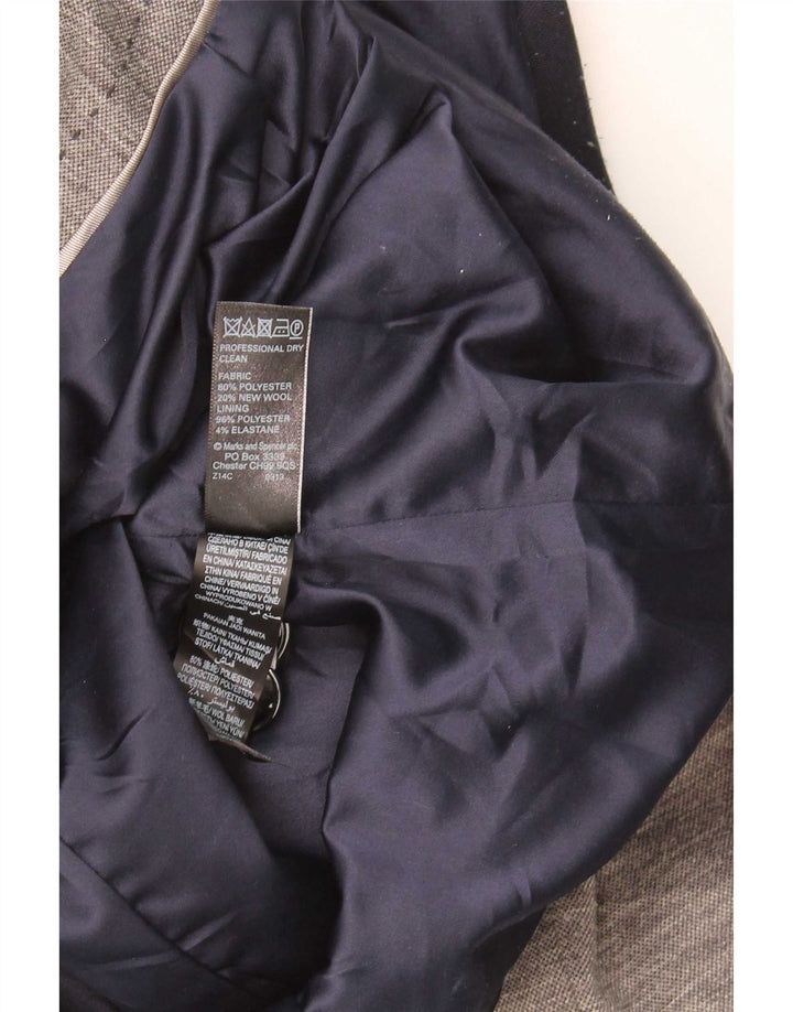 Женский пиджак Marks & Spencer Autograph с 2 пуговицами, Великобритания 12, средний серый