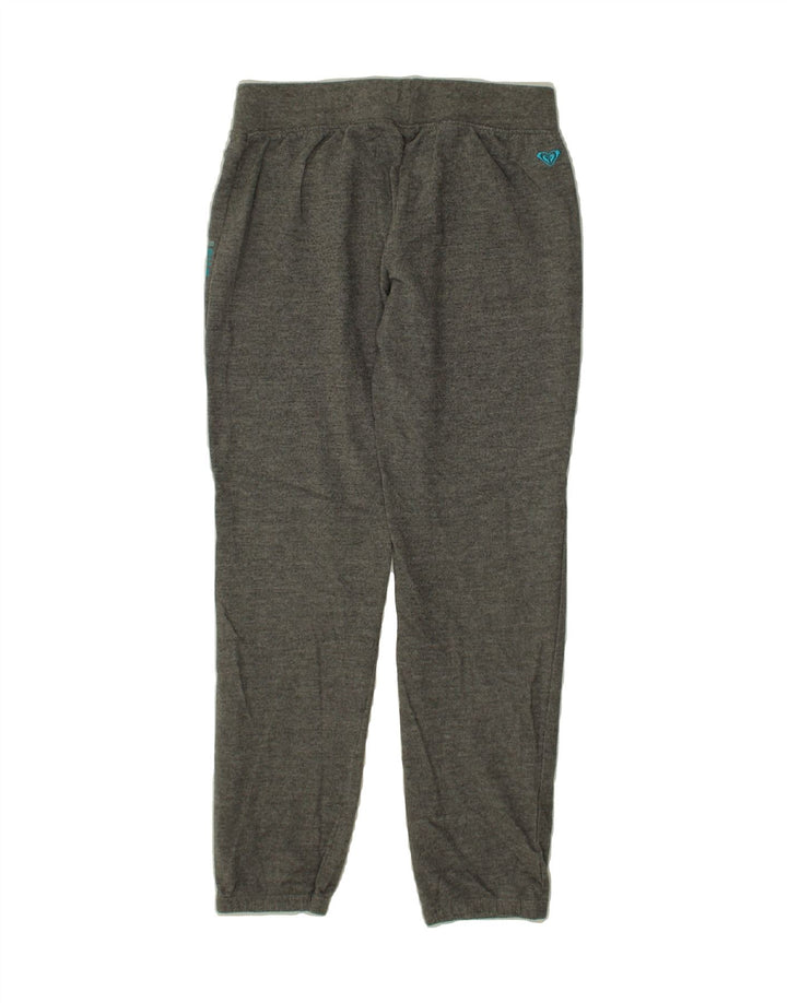 ROXY Girls Graphic Tracksuit Trousers Joggers 12-13 Years Medium Grey Vintage Roxy and Second-Hand Roxy from Messina Hembry 