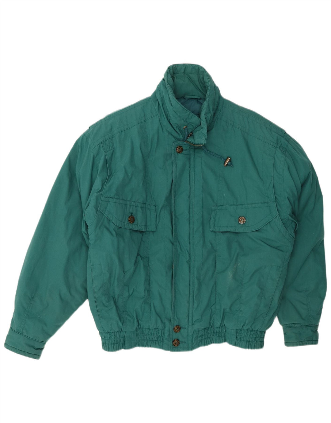 ST. BERNARD Mens Loose Fit Bomber Jacket UK 38 Medium Green Polyester