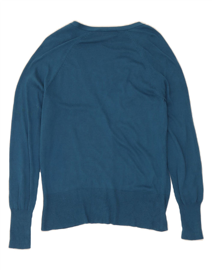 MOSSIMO Womens Cardigan Sweater UK 16 Large Blue Nylon Vintage Mossimo and Second-Hand Mossimo from Messina Hembry 