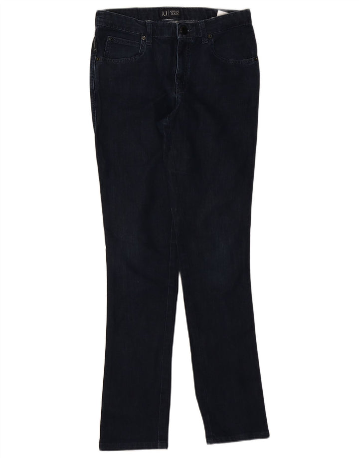 Женские узкие джинсы Armani W30 L29 Темно-синие, хлопок