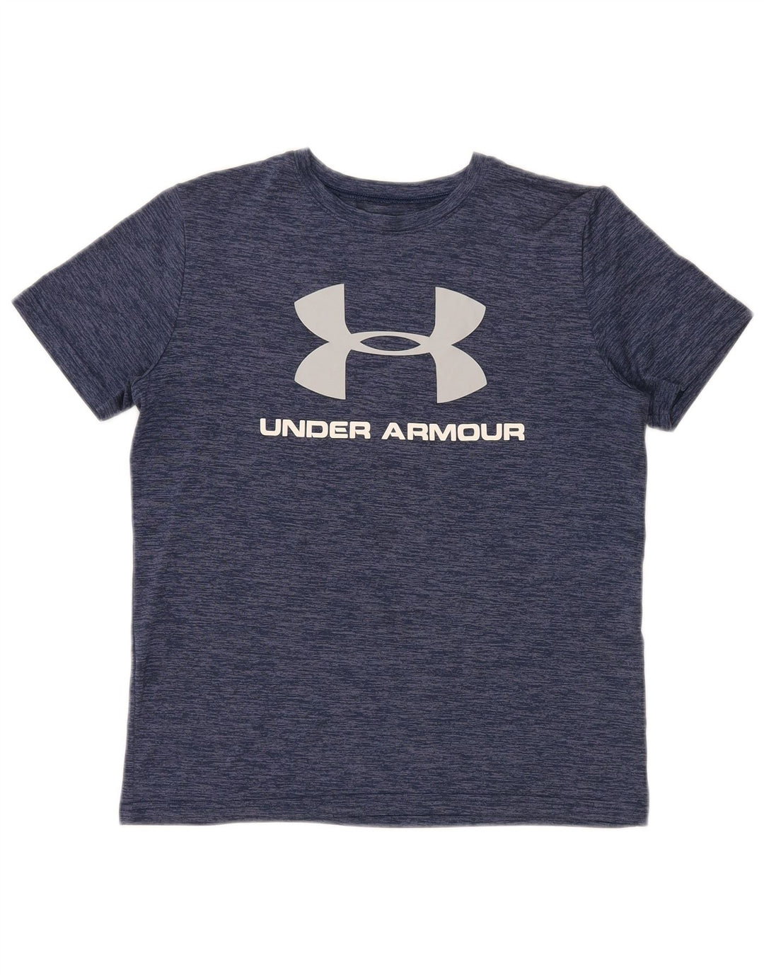Футболка с рисунком Under Armour для мальчиков Heat Gear, топ 13–14 лет, размер XL, темно-синий
