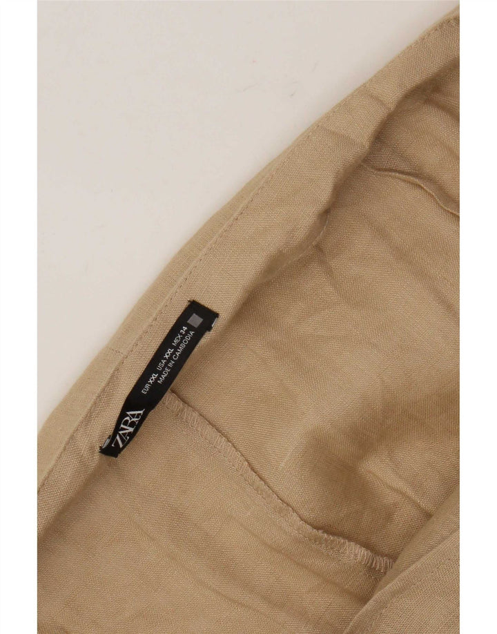 Женская юбка-саронг Zara 2XL W34 Бежевый