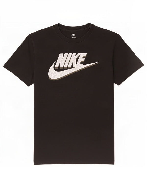 Мужская футболка с рисунком Nike, маленький черный хлопок