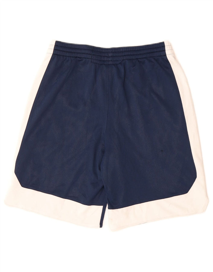 Спортивные шорты Adidas для мальчиков 13–14 лет XL, темно-синие, полиэстер с цветными блоками