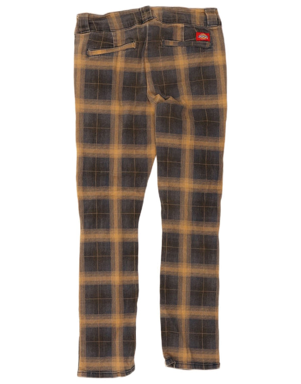 Мужские узкие брюки-чиносы Dickies США 5, средние W27 L27, синие клетчатые хлопковые брюки