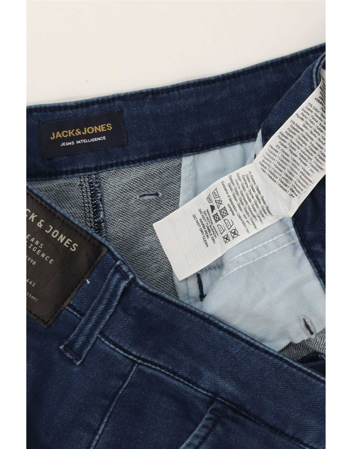 Мужские прямые джинсы Jack & Jones W34 L32 синие, хлопок