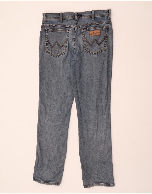 Мужские прямые джинсы Wrangler Texas Stretch W34 L32, синий хлопок