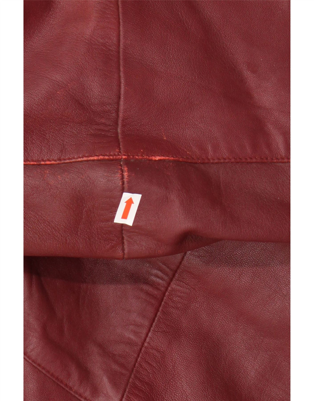 Barisal Женское кожаное пальто оверсайз EU 48 2XL Бордовое кожаное