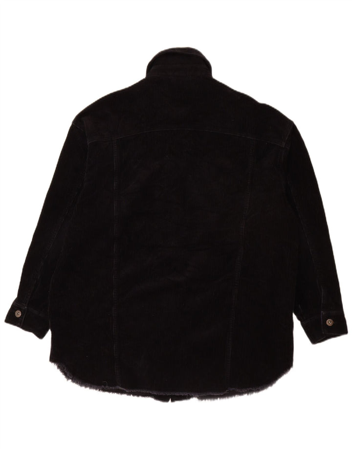 Zara Womens UK 10, маленькие черные хлопковые туфли