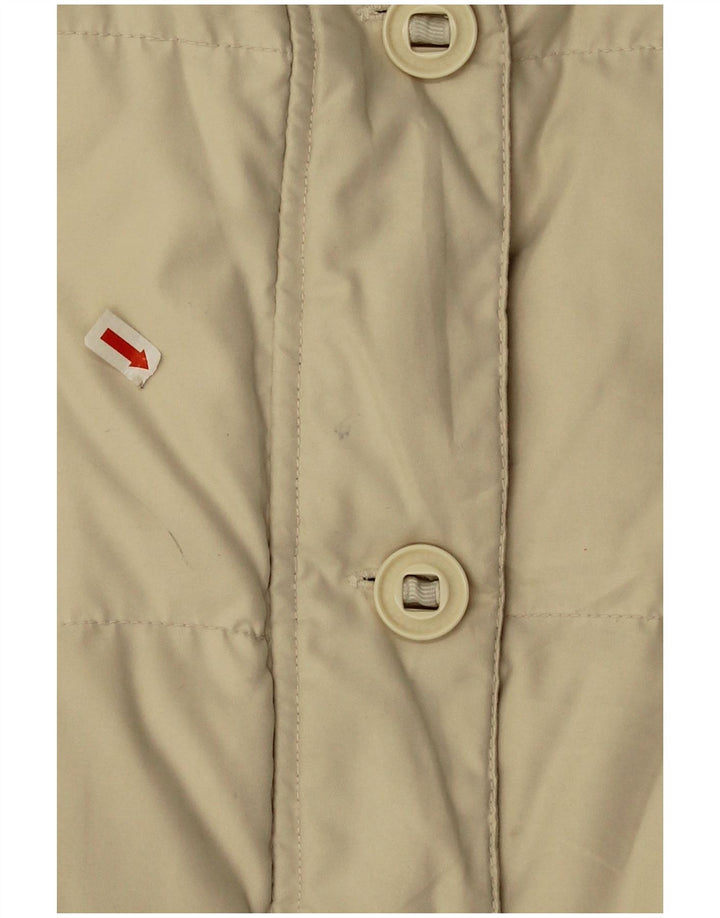 Утепленная куртка оверсайз для девочек Diadora 9-10 лет, большой размер, бежевый полиэстер