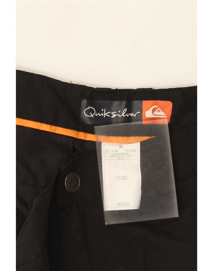 Мужские шорты чинос Quiksilver W36, большие черные, полиэстер