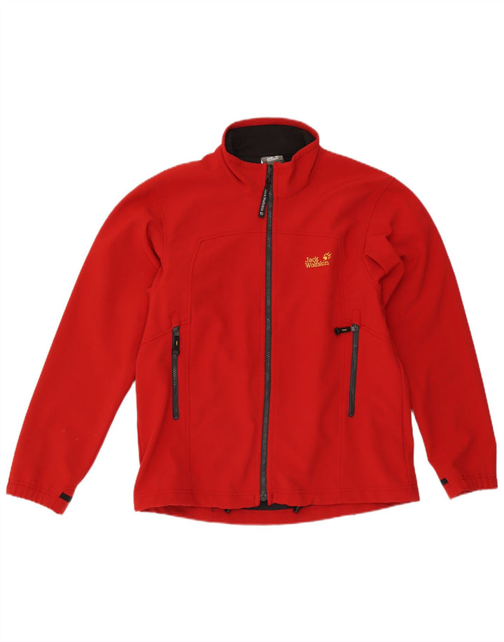 Мужская спортивная куртка Jack Wolfskin UK 40/42, большой красный полиэстер