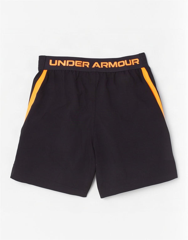 Спортивные шорты с рисунком Under Armour для мальчиков 5–6 лет, черные цветные блоки