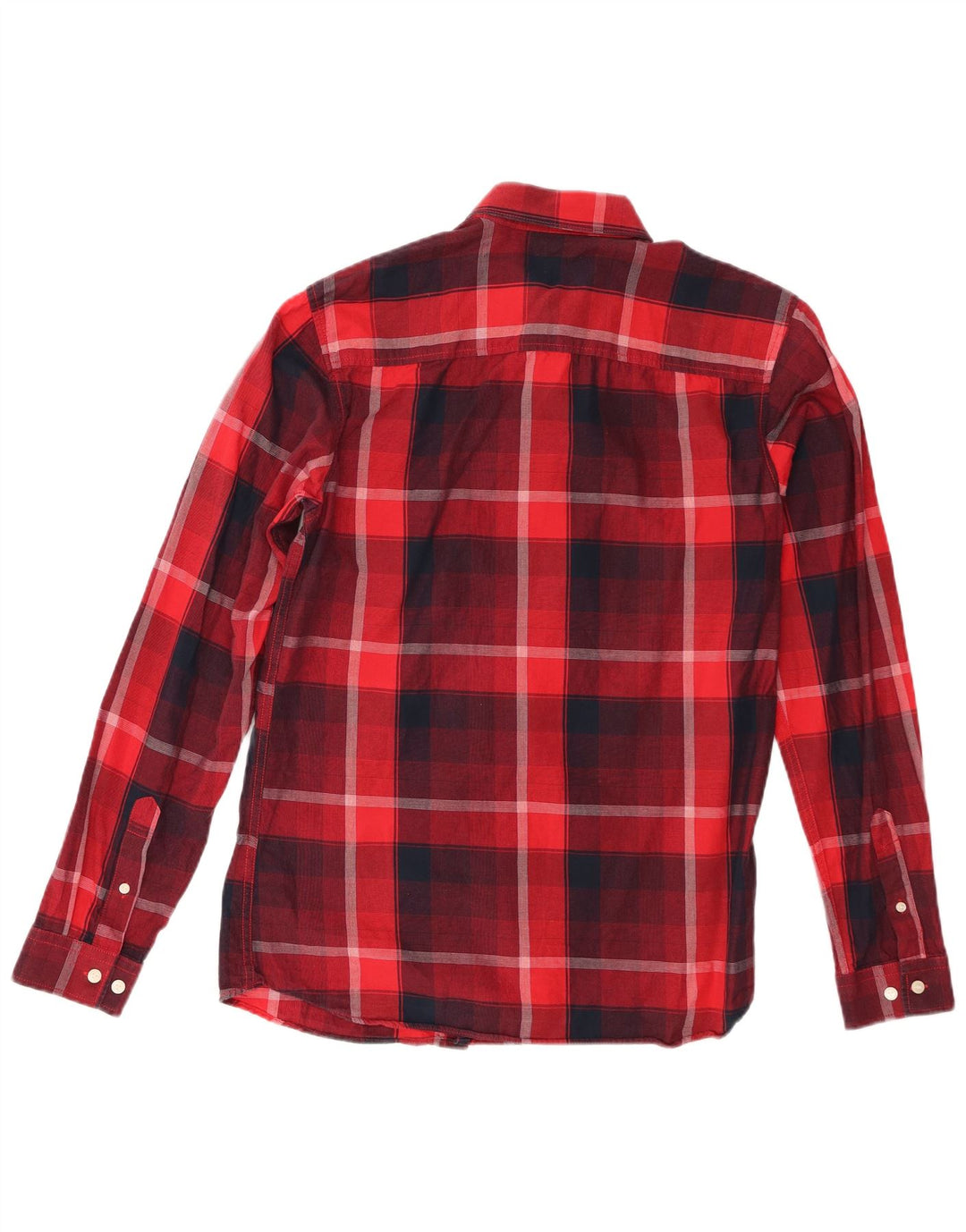 Мужская рубашка Jack & Jones в красную клетку, хлопок среднего размера