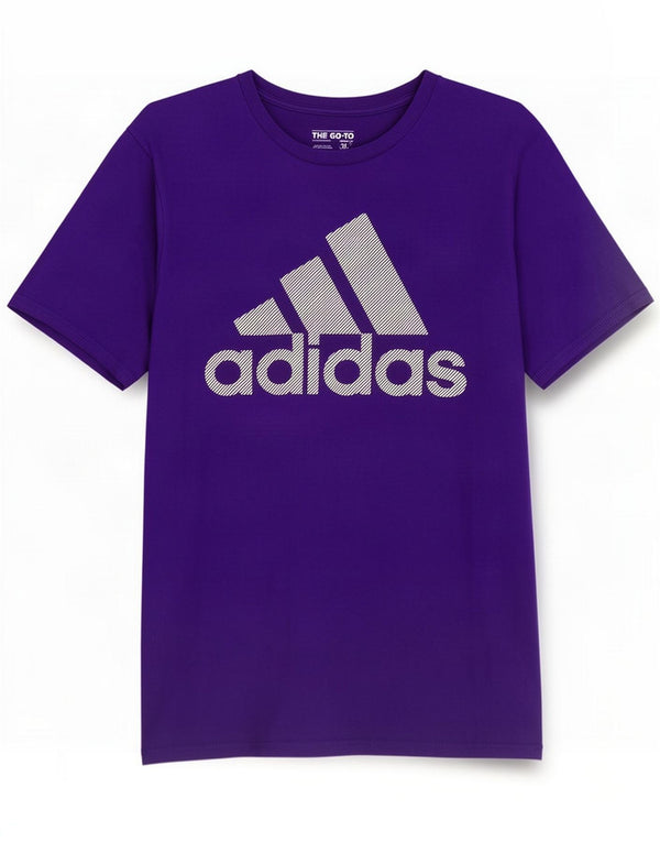 Мужская футболка с рисунком Adidas Top Medium Purple Cotton