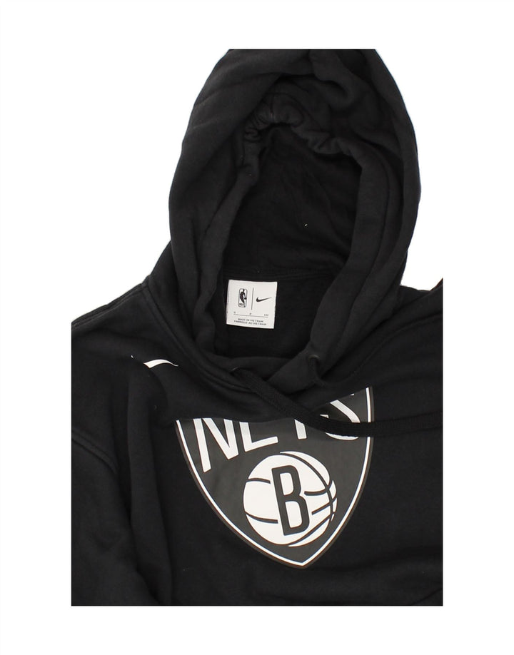 NIKE Mens Graphic Hoodie Jumper Small Black Cotton Vintage Nike and Second-Hand Nike from Messina Hembry 