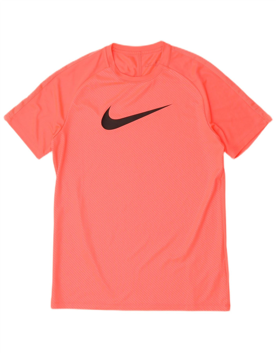 Мужская футболка Nike Dri Fit с графическим рисунком, верх из полиэстера среднего розового цвета в тонкую полоску