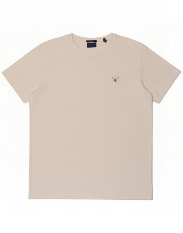 Gant Mens Regular Fit T-Shirt Top Large White Cotton