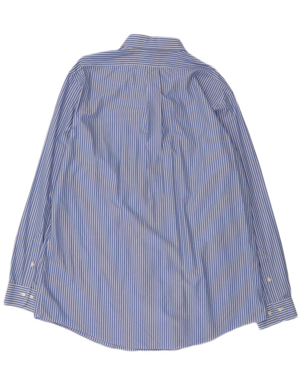 Мужская рубашка Regent Brooks Brothers, размер 17 1/2 XL, хлопковая синяя полоска