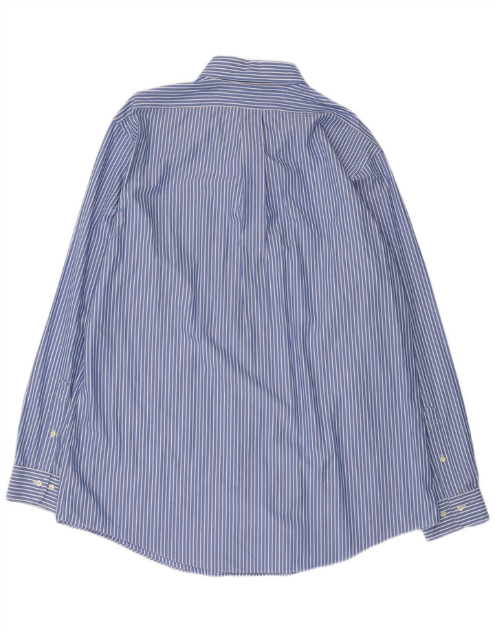 Мужская рубашка Regent Brooks Brothers, размер 17 1/2 XL, хлопковая синяя полоска