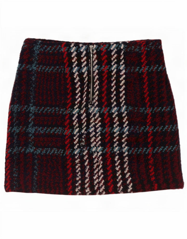 Женская мини-юбка Marks & Spencer UK 16, большая, W34, в разноцветную клетку