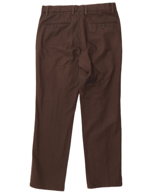 Мужские брюки-чиносы Dockers Slim Fit W32 L29, коричневые хлопковые полоски в тонкую полоску